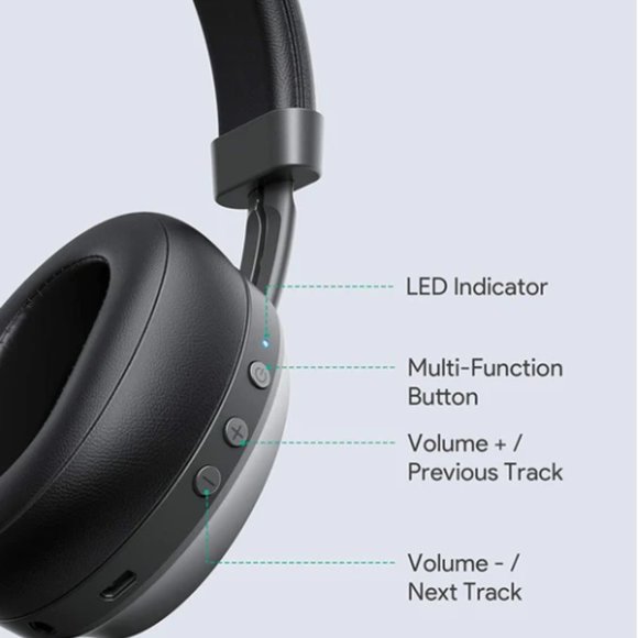 2 pairs - Bluetooth 5 wireless over head earphones with microphone - Picture 5 of 9